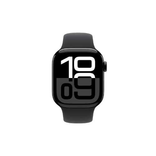 Apple Watch Series 10 GPS 42mm Jet Black Aluminium Case with Black Sport Band - S/M