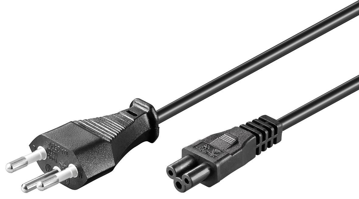 Microconnect PE160830 power cable Black 3 m Power plug type J C5 coupler