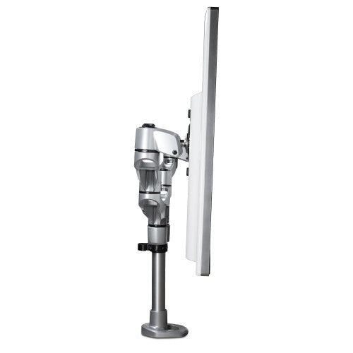 StarTech.com Desk Mount Dual Monitor Arm - Premium Articulating Monitor Arm - up to 30” VESA Mount Displays - Height Adjustable Monitor Mount - Rotate/Tilt/Swivel - Clamp/Grommet - Silver