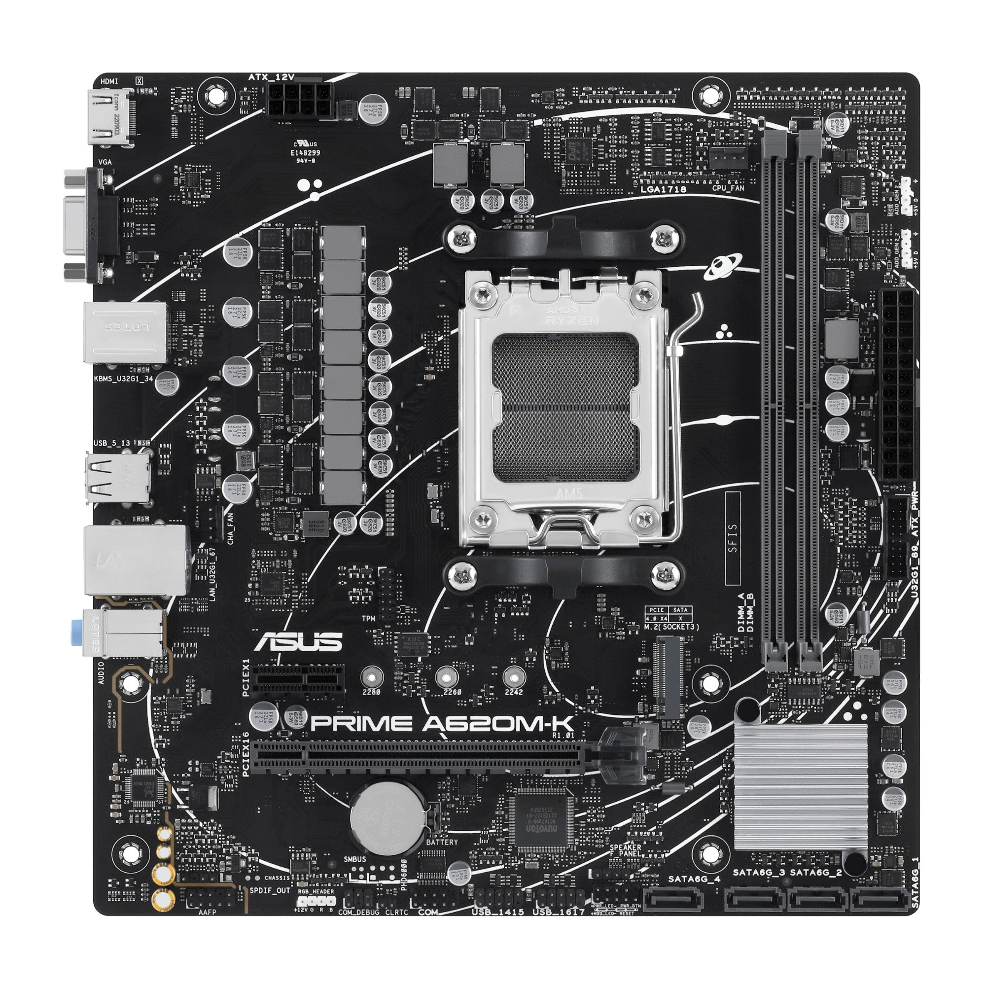 ASUS PRIME A620M-K AMD A620 Socket AM5 micro ATX