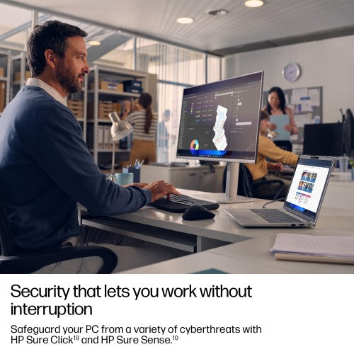 HP EliteBook 6 G1q Next Gen AI PC Copilot+ PC Snapdragon X1-26-100 Laptop 35.6 cm (14") WUXGA 32 GB LPDDR5x-SDRAM 512 GB SSD Wi-Fi 7 (802.11be) Windows 11 Pro Silver