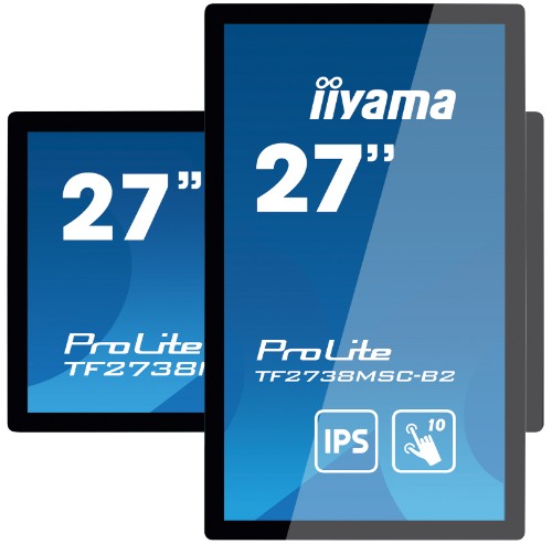 iiyama ProLite 27” 10pt open frame touch monitor with edge-to-edge glass