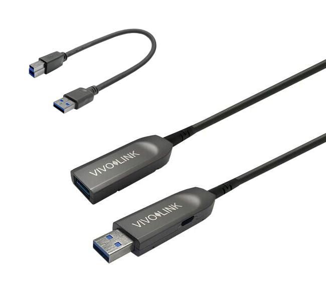 Vivolink PROUSB3AAF30 USB cable USB 3.2 Gen 1 (3.1 Gen 1) 30 m USB A Black