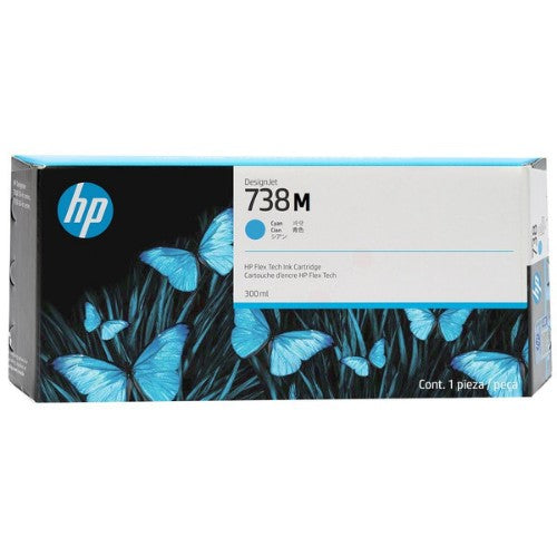 HP 676M9A/738M Ink cartridge cyan 300ml for HP DesignJet XT 950