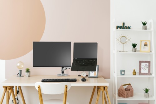 Ergotron LX Series LX Dual Stacking Arm Tall Pole 101.6 cm (40") Desk Aluminium