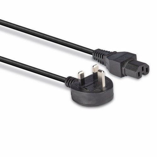 Lindy 2m Mains UK 3 Pin Plug to Hot Conditioned IEC C15 Power Cable  Kettle Lead