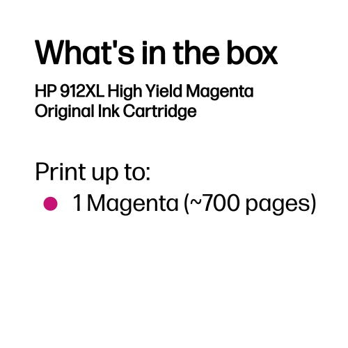 HP 3YL82AE/912XL Ink cartridge magenta high-capacity, 825 pages 10.4ml for HP OJ Pro 8010/e/8020