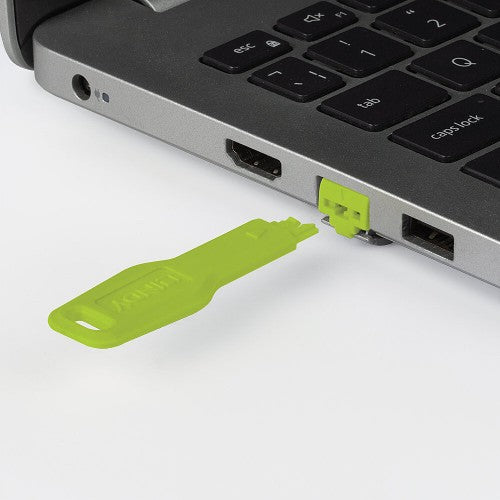 Lindy RJ45 Port Blocker key, Green