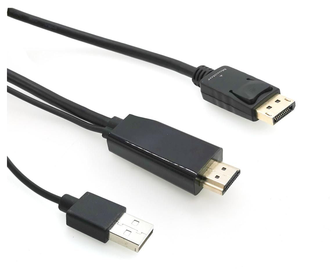 Microconnect HDMI-DP-CON2 video cable adapter 2 m DisplayPort Black