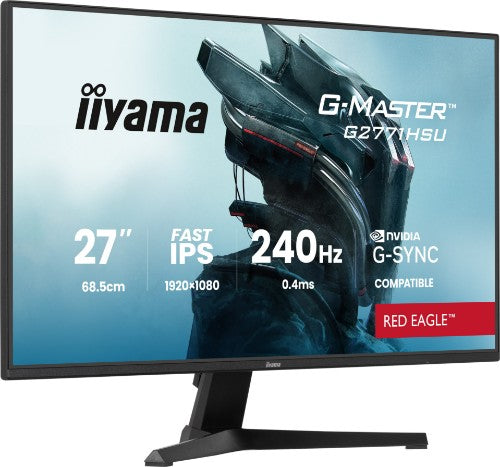 iiyama G-MASTER Join the pro squad with the 27" Red Eagle, built for pure speed with a 240Hz refresh rate