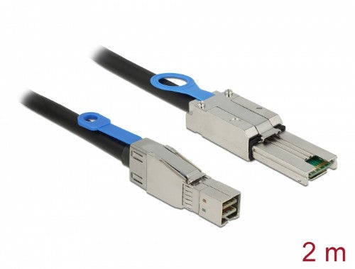 DeLOCK 2m, Mini SAS HD SFF-8644 - Mini SAS SFF-8088 Black