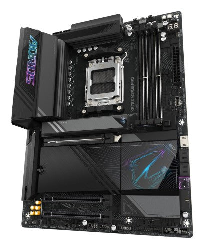 GIGABYTE X870E AORUS PRO Motherboard - Supports AMD Ryzen 9000 CPUs, 16+2+2 Phases Digital VRM, up to 8000MHz DDR5 (OC), 3xPCIe 5.0 + 1xPCIe 4.0,Wi-Fi 7, 2.5GbE LAN, USB 4