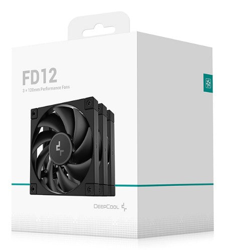 DeepCool FD12-3 IN 1 Computer case Fan 12 cm Black 3 pc(s)
