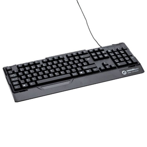 connektgear KB235 USB Standard UK Layout Keyboard & 3 Button Optical Mouse - Black