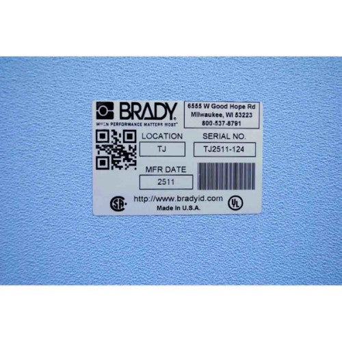 Brady B33-53-428 printer label Grey Self-adhesive printer label