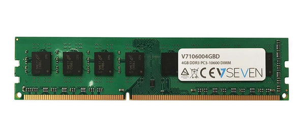 V7 4GB DDR3 PC3-10600 - 1333mhz DIMM Desktop Memory Module - V7106004GBD