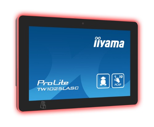 iiyama 10.1” PCAP 10pt touch screen with Android, Power over Ethernet Technology, NFC/RFID reader and a RGB LED bar around the screen