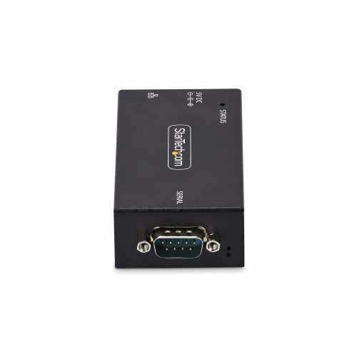 StarTech.com 1-Port Serial to Ethernet Adapter, IP Serial Device Server For Remote RS232 Devices, Wall/DIN Rail Mountable, Metal Housing, RJ45 LAN to DB9 Serial Converter