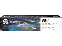 HP J3M70A/981A Ink cartridge yellow, 6K pages ISO/IEC 19798 68,5ml for HP PageWide E 58650/556