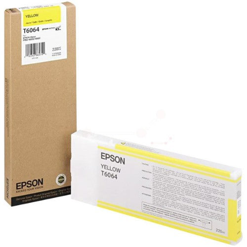 Epson C13T606400/T6064 Ink cartridge yellow 220ml for Epson Stylus Pro 4800/4880
