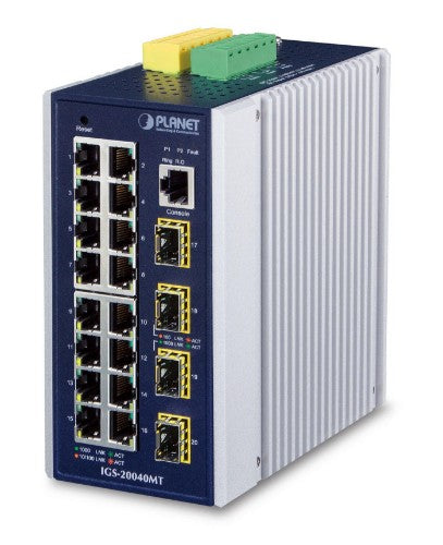 PLANET IGS-20040MT network switch Managed L2+ Gigabit Ethernet (10/100/1000) Blue, White