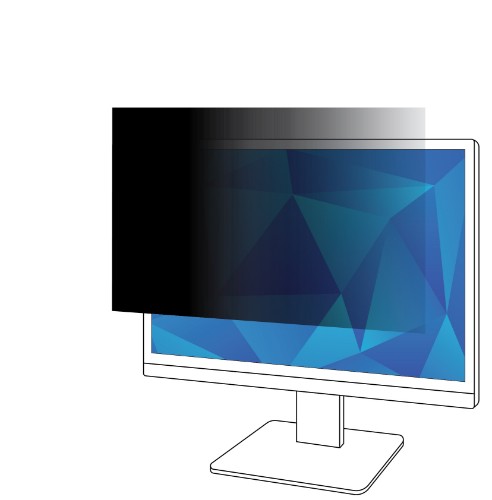 3M Privacy Filter for 25in Monitor, 16:9, PF250W9B
