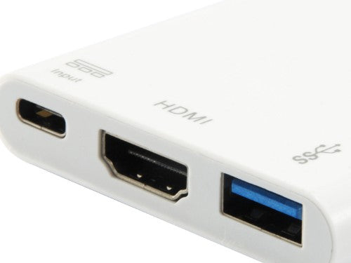 Equip USB Type C to HDMI Female/USB A Female/PD Adapter