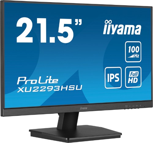 iiyama ProLite 21.5” IPS Full HD monitor with USB-Hub, 1ms MPRT and 100Hz refresh rate