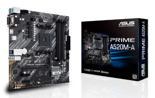 ASUS PRIME A520M-A II/CSM AMD A520 Socket AM4 micro ATX