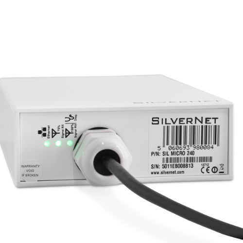 SilverNet MICRO 240 Network bridge 240 Mbit/s White