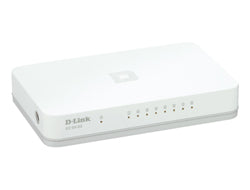 D-Link GO-SW-8G/E network switch Unmanaged Gigabit Ethernet (10/100/1000) White