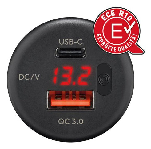 RAM Mounts 560027 mobile device charger Smartphone, Tablet, Smartwatch, Mobile computer Black Fast charging Auto