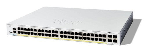 Cisco Catalyst 1200-48P-4G Smart Switch, 48 Port GE, PoE, 4x1GE SFP, Limited Lifetime Protection (C1200-48P-4G)