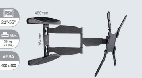 Vivolink VLMW2355A TV mount/stand 139.7 cm (55") Black