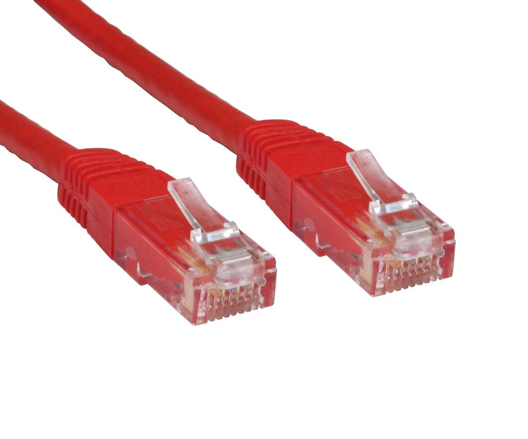 Cables Direct ERT-610R networking cable Red 10 m Cat6 U/UTP (UTP)