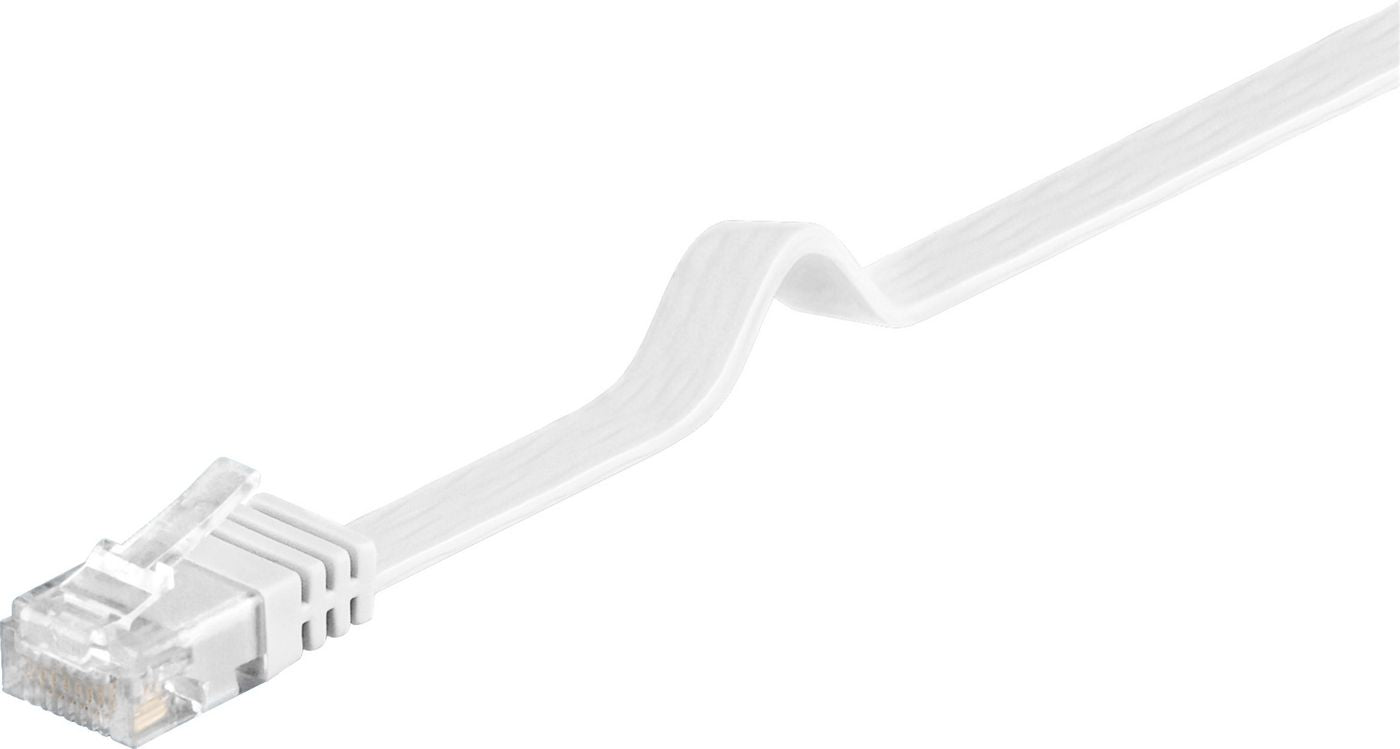 Microconnect V-UTP601W-FLAT networking cable White 1 m Cat6 U/UTP (UTP)