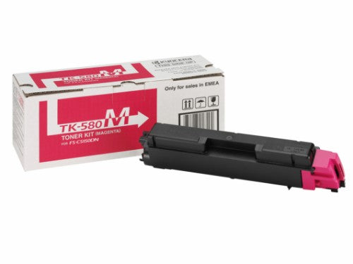 Kyocera 1T02KTBNL0/TK-580M Toner magenta, 2.8K pages ISO/IEC 19798 for Kyocera FS-C 5150