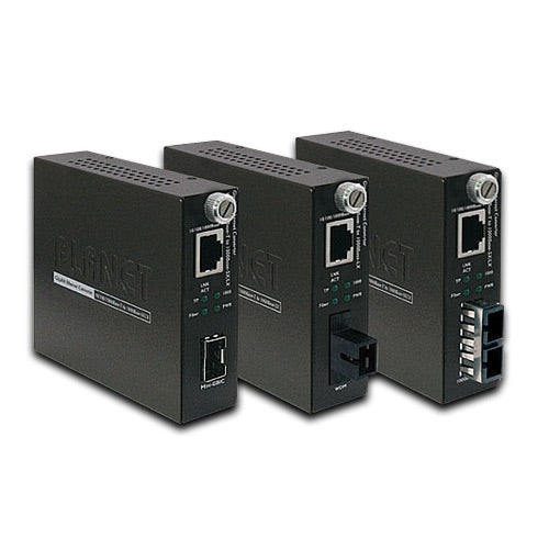 PLANET GST-805A network media converter 2000 Mbit/s Black