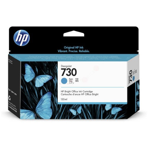 HP P2V62A/730 Ink cartridge cyan 130ml for HP DesignJet T 1600/1700/940