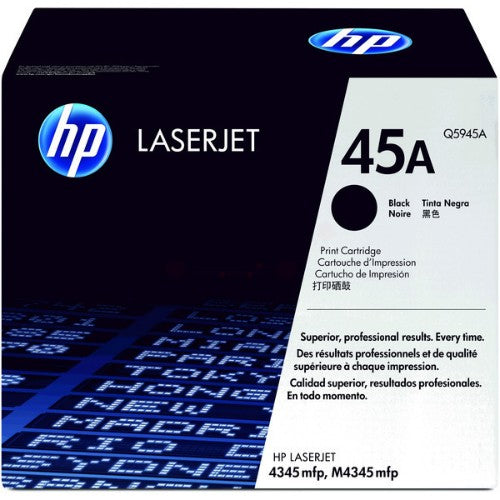 HP Q5945A/45A Toner cartridge black, 18K pages ISO/IEC 19752 for HP LaserJet 4345
