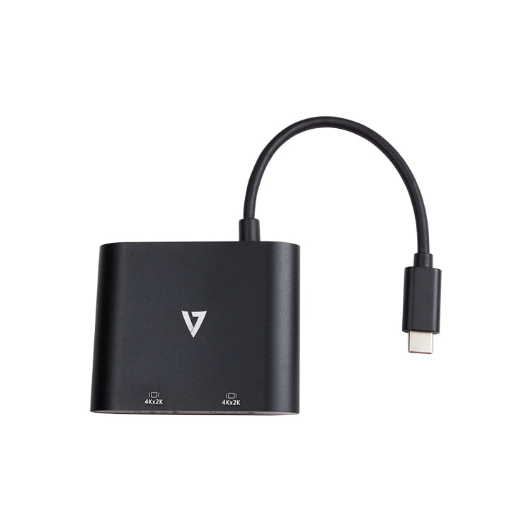 V7 V7UC-2HDMI-BLK USB graphics adapter 3840 x 2160 pixels Black