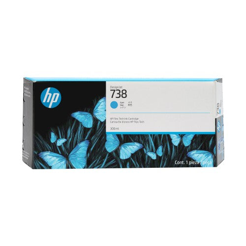 HP 676M6A/738 Ink cartridge cyan 300ml for HP DesignJet T 850