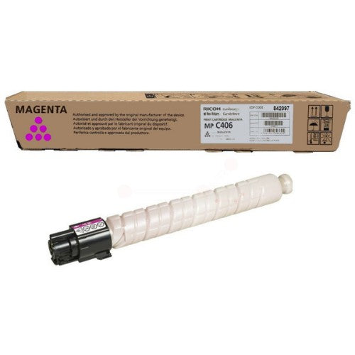 Ricoh 842097/MPC406 Toner magenta, 6K pages ISO/IEC 19752 for Ricoh MP C 306/406