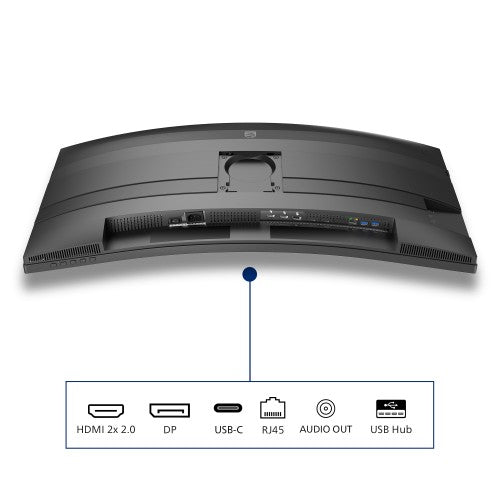 Philips 5000 series 34B2U5600C/00 computer monitor 86.4 cm (34") 3440 x 1440 pixels Dual QHD LCD Grey