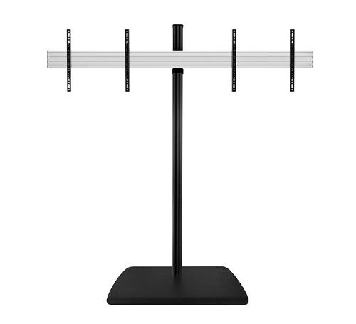 B-Tech SYSTEM X - Universal Twin Screen VC Stand (VESA 600 x 400) - 1.8m